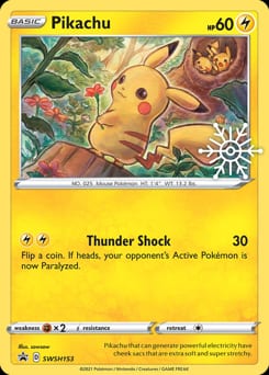 2019 SWSH Black Star Promos Pikachu #SWSH153 card