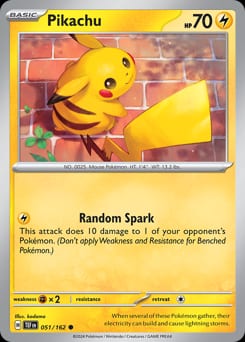 Temporal Forces Pikachu #51 card