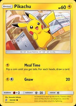 Unified Minds Pikachu #55 card