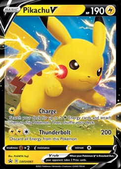 2019 SWSH Black Star Promos Pikachu V #SWSH061 card