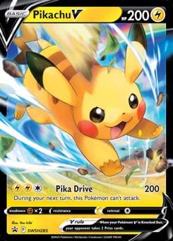 2019 SWSH Black Star Promos Pikachu V #SWSH285 card