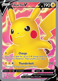 2020 Vivid Voltage Pikachu V #170 card