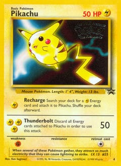 Wizards Black Star Promos Pikachu #4 card