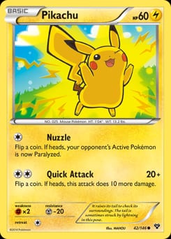 2014 XY Pikachu #42 card