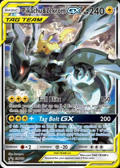 SM Black Star Promos Pikachu & Zekrom-GX #SM168 card