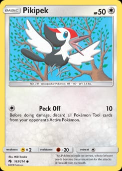 Lost Thunder Pikipek #163 card