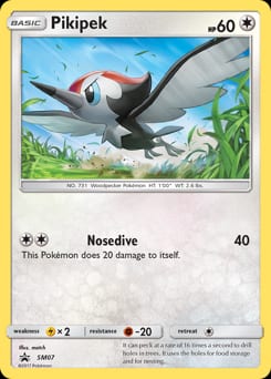 SM Black Star Promos Pikipek #SM07 card