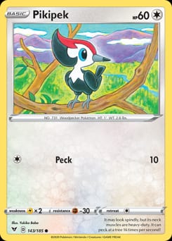Vivid Voltage Pikipek #143 card