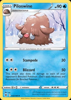 2022 Astral Radiance Piloswine #32 card
