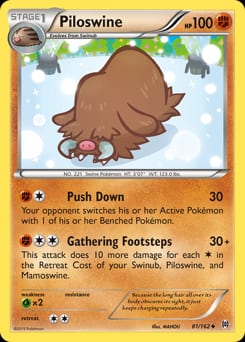 2015 BREAKthrough Piloswine #81 card