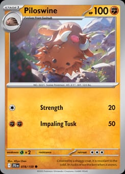 2025 Journey Together Piloswine #78 card