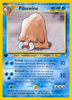 Neo Genesis Piloswine #44 card