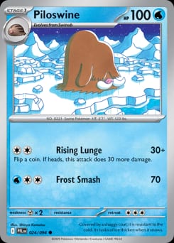 2025 Phantasmal Flames Piloswine #24 card