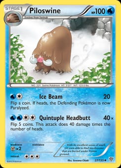 Plasma Storm Piloswine #27 card