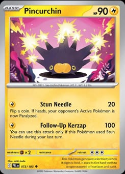 Paldea Evolved Pincurchin #73 card