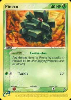 Dragon Pineco #71 card