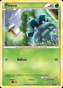 HS—Undaunted Pineco #62 card