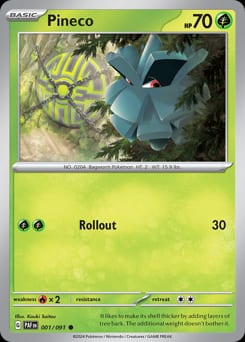 Paldean Fates Pineco #1 card