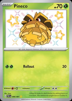 Paldean Fates Pineco #99 card