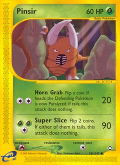 2003 Aquapolis Pinsir #101 card