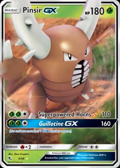 Hidden Fates Pinsir-GX #6 card