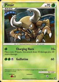 2010 HS—Undaunted Pinsir #32 card