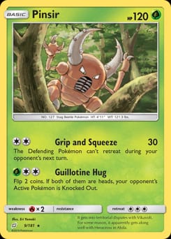 Team Up Pinsir #9 card