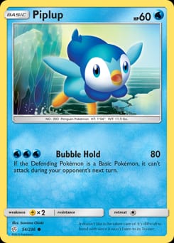 Cosmic Eclipse Piplup #54 card