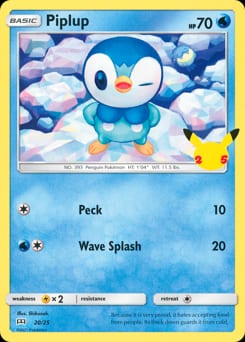 McDonald's Collection 2021 Piplup #20 card