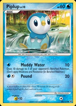 2009 Platinum Piplup #85 card