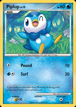 Supreme Victors Piplup #121 card