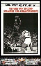 1990-91 Hoops Base Set Pistons Win Second Straight NBA Championship! #341 card