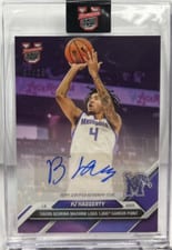 2024-25 Bowman U Now Autographs Purple PJ Haggerty #41B card