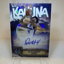 2024-25 Bowman University Chrome The Big Kahuna Autographs PJ Haggerty #BKA-PJ card
