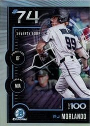 2025 Bowman Bowman Scouts Top 100 PJ Morlando #BTP-74 card