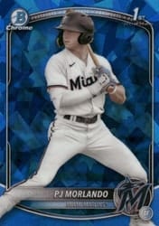 2025 Bowman Sapphire Edition Base Set PJ Morlando #BCP-91 card