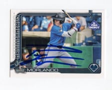 2025 Topps Pro Debut Chrome Autographs PJ Morlando #PDC-163 card
