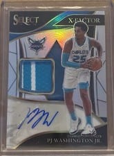 2021-22 Panini Select X-Factor Memorabilia Signatures PJ Washington Jr. #XF-PJW card