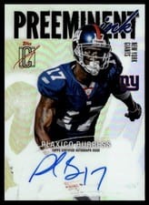 2025 Topps Signature Class Preeminent Ink Plaxico Burress #PI-PBU card