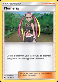 Burning Shadows Plumeria #120 card