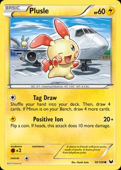 2012 Dark Explorers Plusle #39 card