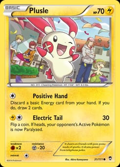 2014 Furious Fists Plusle #31 card