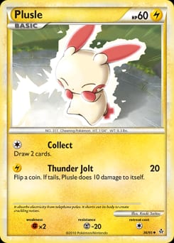 HS—Unleashed Plusle #36 card