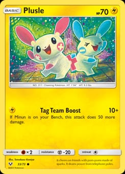 Shining Legends Plusle #33 card