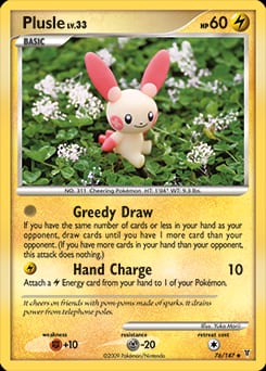 Supreme Victors Plusle #76 card