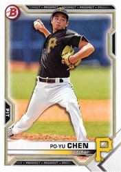 2021 Bowman Draft Base Set Po-Yu Chen #BD-151 card