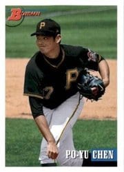 2021 Bowman Heritage Base Set Po-Yu Chen #149 card