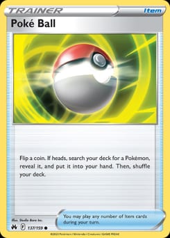 2023 Crown Zenith Poké Ball #137 card
