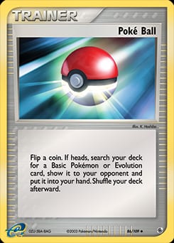 Ruby & Sapphire Poké Ball #86 card
