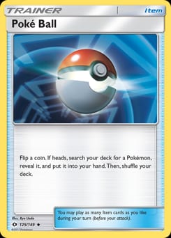 Sun & Moon Poké Ball #125 card